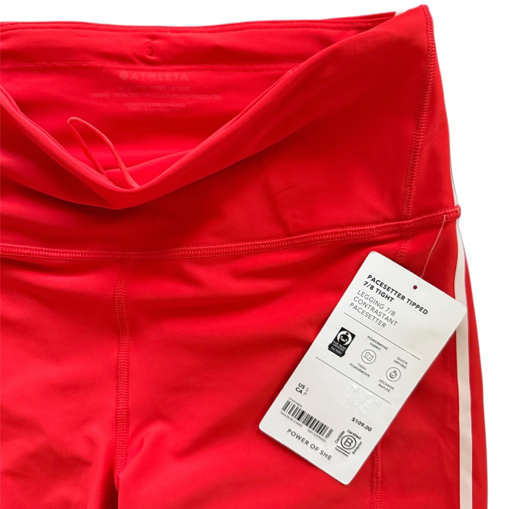 Athleta Pacesetter Tipped 7/8 Leggings - Picture 2 of 3